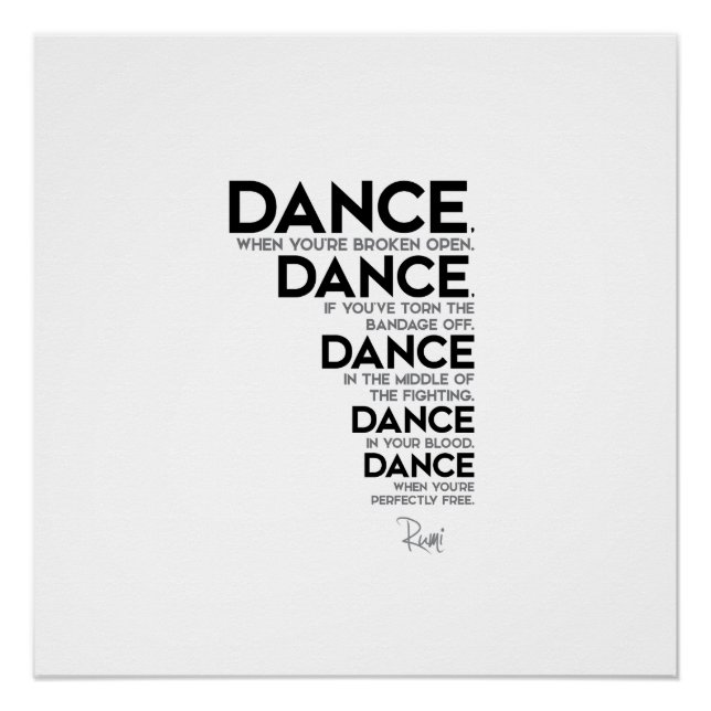 QUOTES: Rumi: Dance Poster (Front)