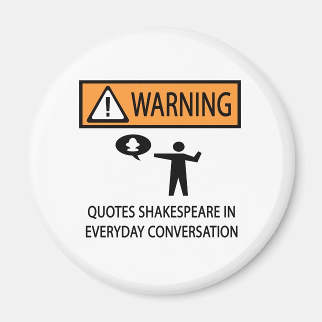 Quotes Shakespeare Magnet (Front)