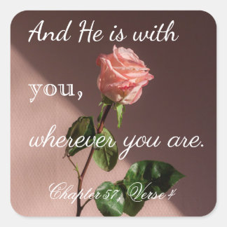 quotes square sticker