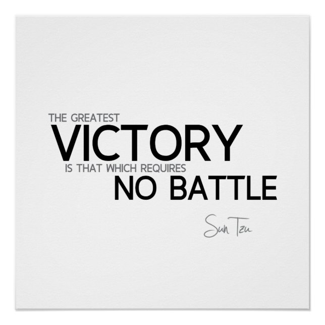 QUOTES: Sun Tzu: Victory Poster (Front)