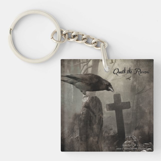 Quoth the Raven Key Ring (Front)