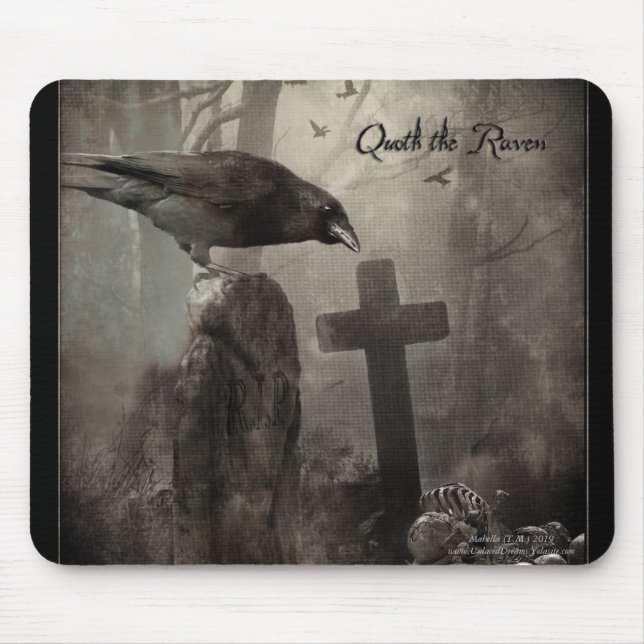 Quoth the Raven Mouse Pad (Front)