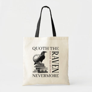 Quoth The Raven Nevermore Literary Quote Tote Bag