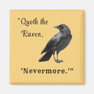 "Quoth the Raven ..." Personalized Autumn Magnet