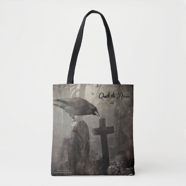 Quoth the Raven Tote Bag (Front)