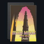 Qutub Minar  New Delhi India travel poster<br><div class="desc">Qutub Minar,  Mehrauli ,  New Delhi India Beautiful travel poster.</div>