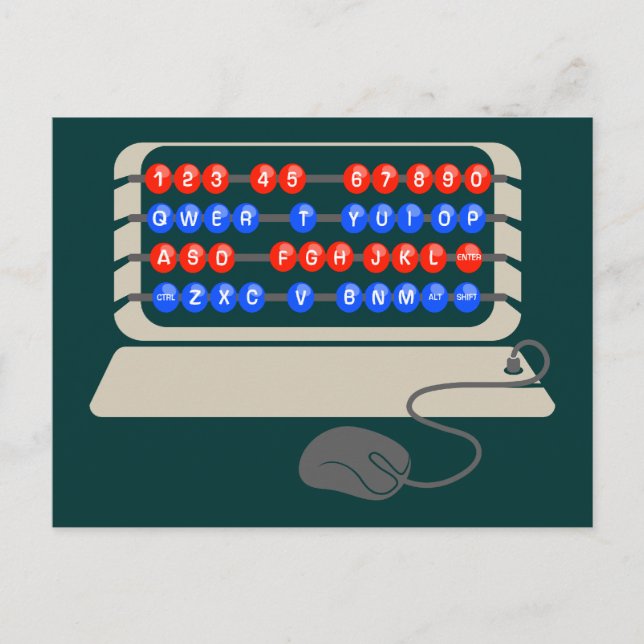 QWERTY B.C. POSTCARD (Front)