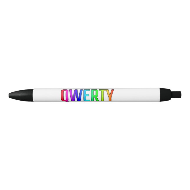 QWERTY BLACK INK PEN (Front)