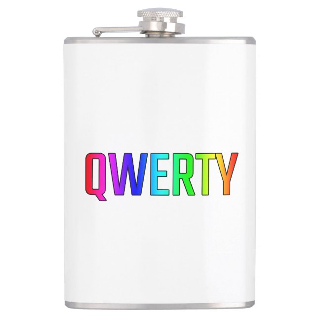 QWERTY HIP FLASK (Front)