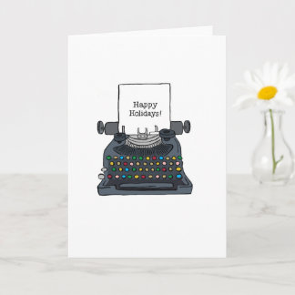 Qwerty Holidays! 5" x 7" Folded Greeting Card