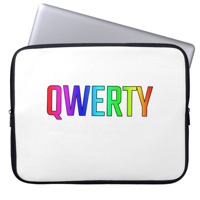 QWERTY LAPTOP SLEEVE (Front)
