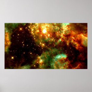 R136- A Cluster of Massive Stars in Doradus Nebula Poster