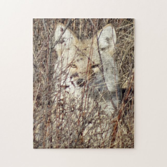 R21 Coyote "Watching You" Jigsaw Puzzle (Vertical)