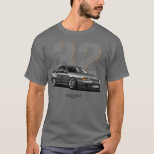 R32 GTR grayTShirt T-Shirt
