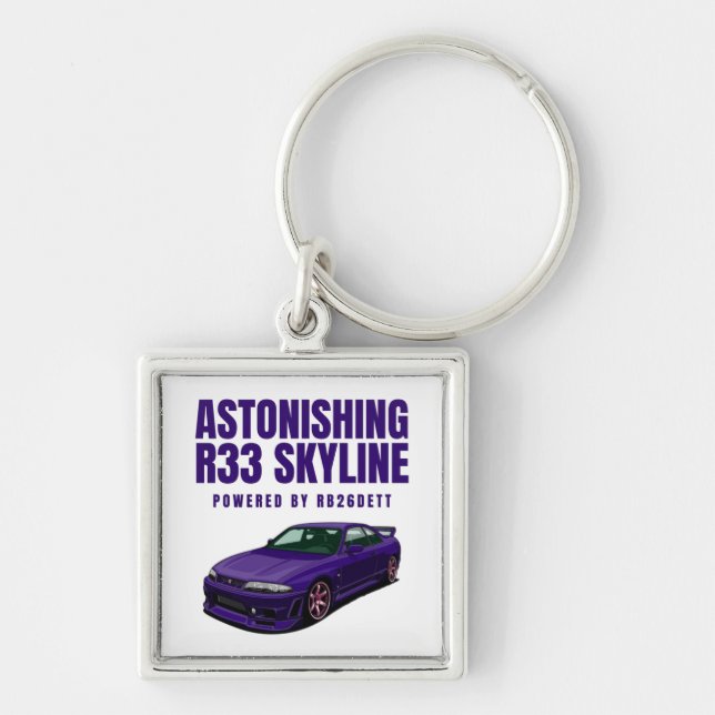 R33 Skyline GTR  Key Ring (Front)