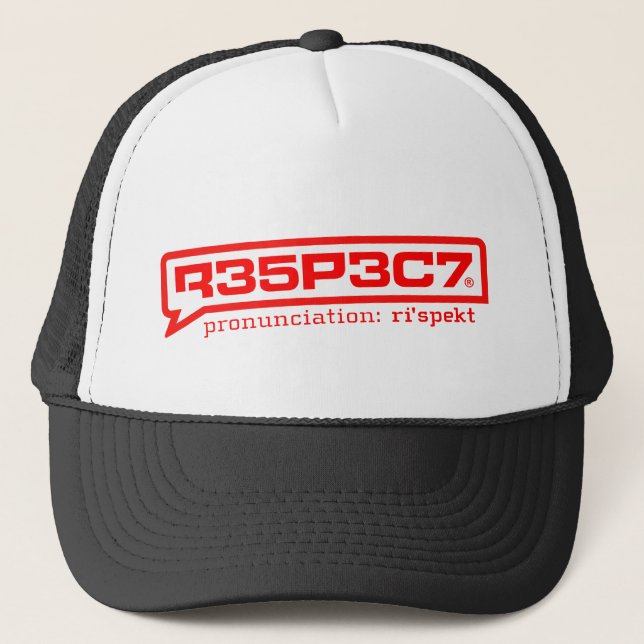 R35P3C7 tracker hat RESPECT (Front)