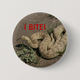 R6 Prairie Rattlesnake 6 Cm Round Badge