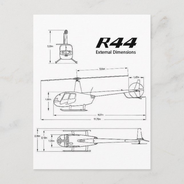 R-44 Robinson Postcard (Front)