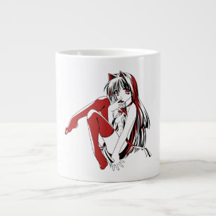 R&B, Catgirl, Nekomimi, Lolita or Furry Girl  Large Coffee Mug