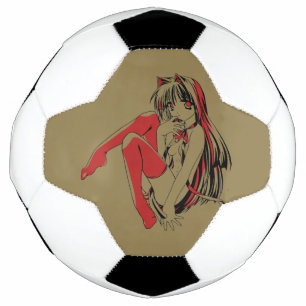 R & B Manga, Neko Catgirl Furry Loli Anime Soccer Ball