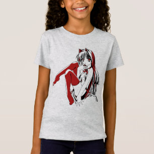 R & B Manga, Neko Catgirl Furry Loli Anime T-Shirt