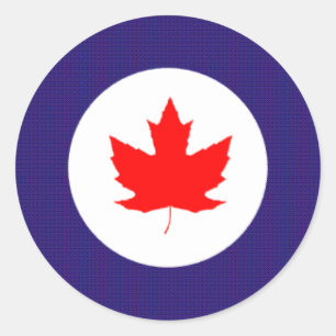 R.C.A.F.  40's -50's roundell Classic Round Sticker