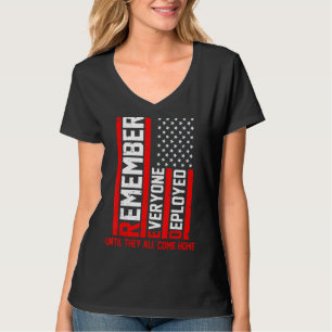 R E D Soldiers Remember Everyone Deployed R E D Fr T-Shirt
