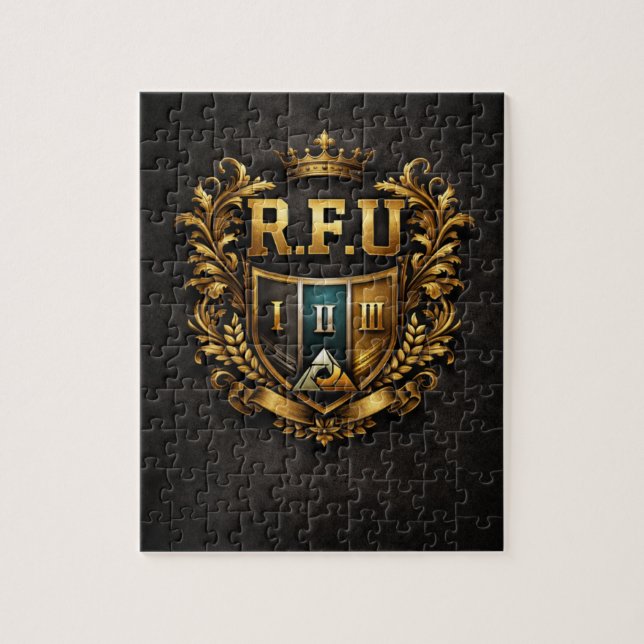 R.F.U Crown Crest Puzzle  (Vertical)
