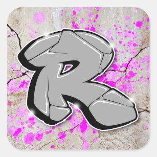 R - Graffiti stickers