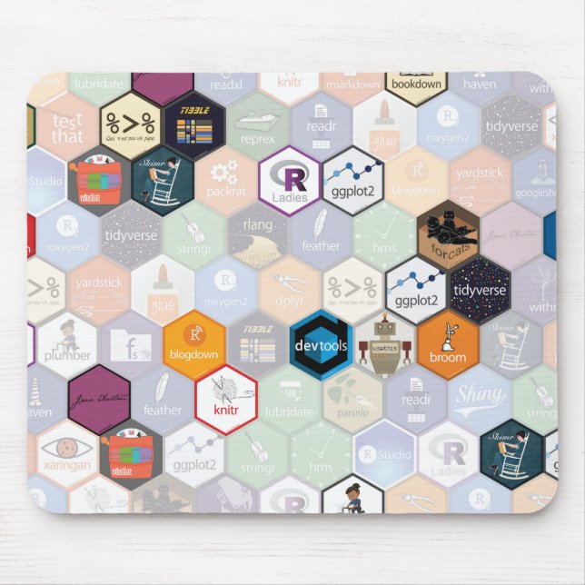 R hex mouse pad (Front)