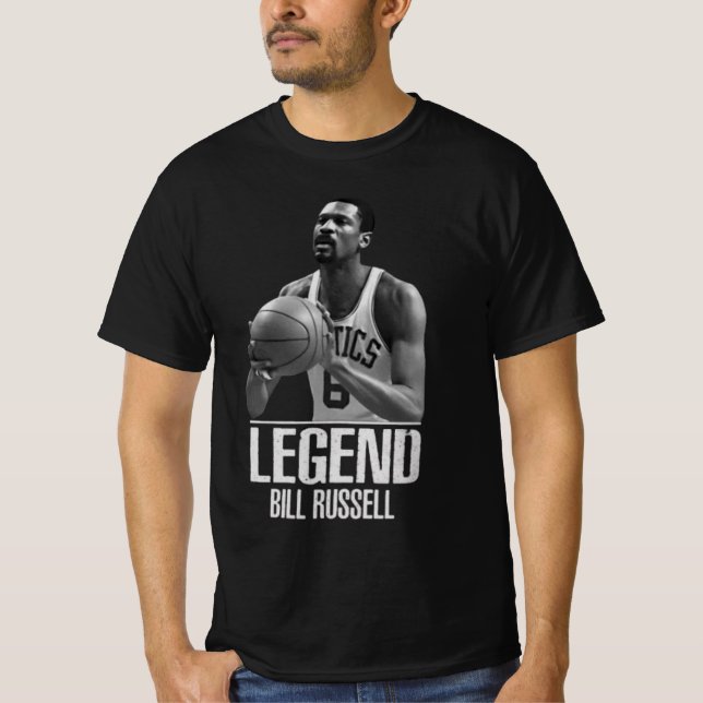 R.I.P Basketball Boston Bill Russell T-Shirt (Front)