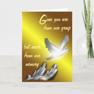 R.I.P/Condolence/In Memory of Card