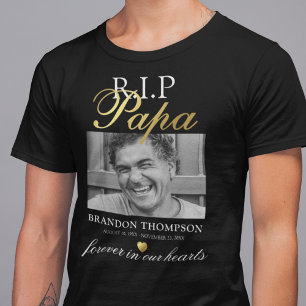 R.I.P Papa Memorial Photo T-Shirt