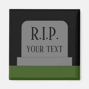 R.I.P. Rest In Peace tombstone grave magnet