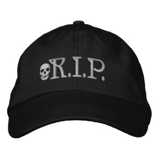 R.I.P. Skull Embroidered Hat