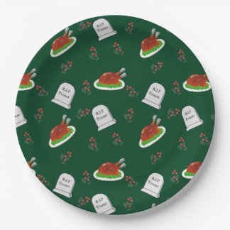 R.I.P Turkey Christmas Party Plates - style 2