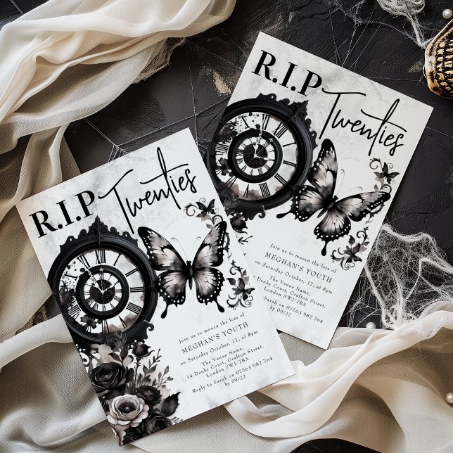 R.I.P Twenties | 30th Birthday Party Invitation (Creator Uploaded)