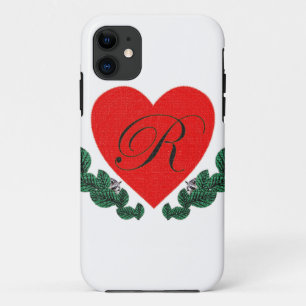 R in a heart Case-Mate iPhone case