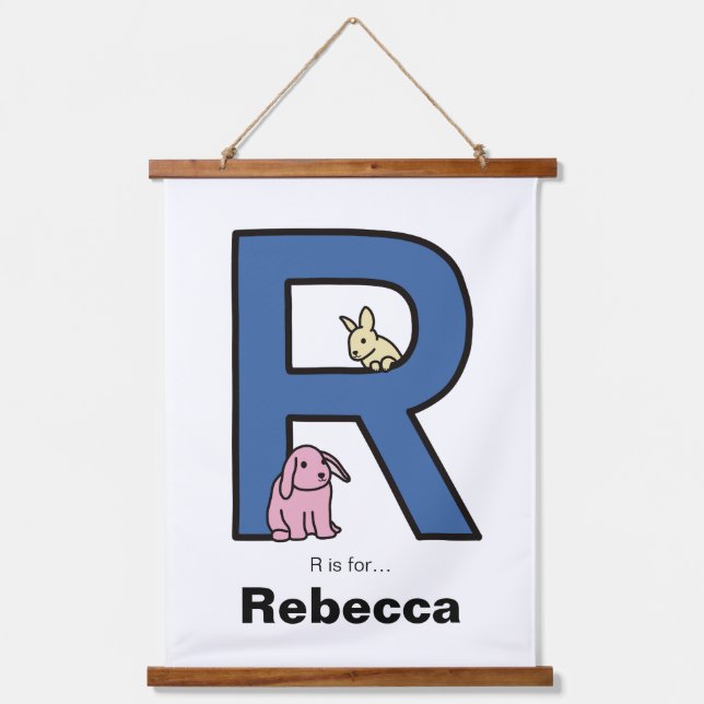 R is for… personalized hanging tapestry (Front)