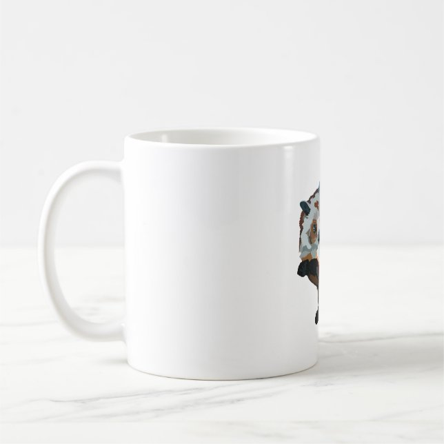 R is for Red and White Flying Squirrel  Coffee Mug (Left)