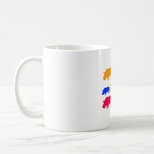 R is for Rhino  Coffee Mug (Left)