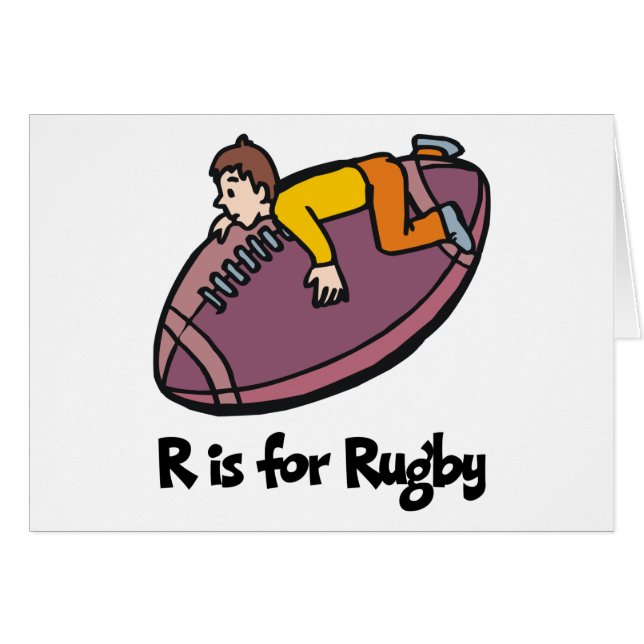 R is for Rugby (Front Horizontal)