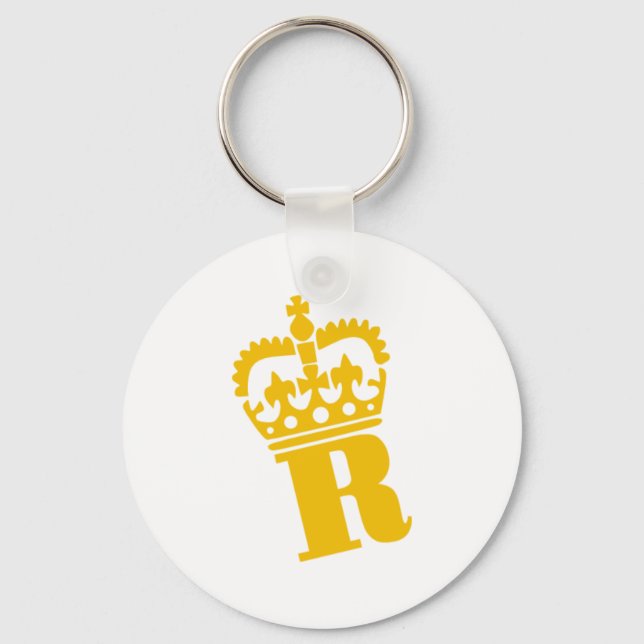 R - Letter - Name Key Ring (Front)