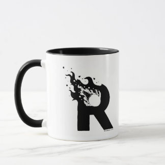 R logo monogram mug
