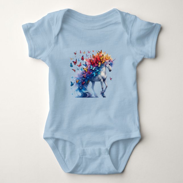 r Magical Baby Suite: Fantastic Unicorn Design Bodysuit (Front)