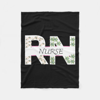 R N Hallowen Design Pratical Nurse Evvery Day Wear Fleece Blanket