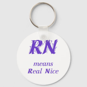 R.N. means real nice (purple) Key Ring
