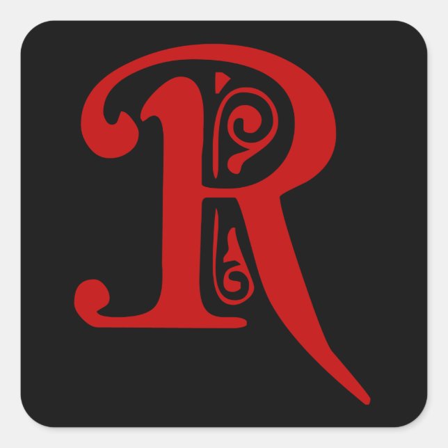 R SQUARE STICKER (Front)