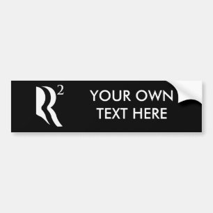 R SQUARED - ROMNEY RYAN 12 -.png Bumper Sticker