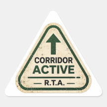 R.T.A. Corridor Active Triangle Sticker